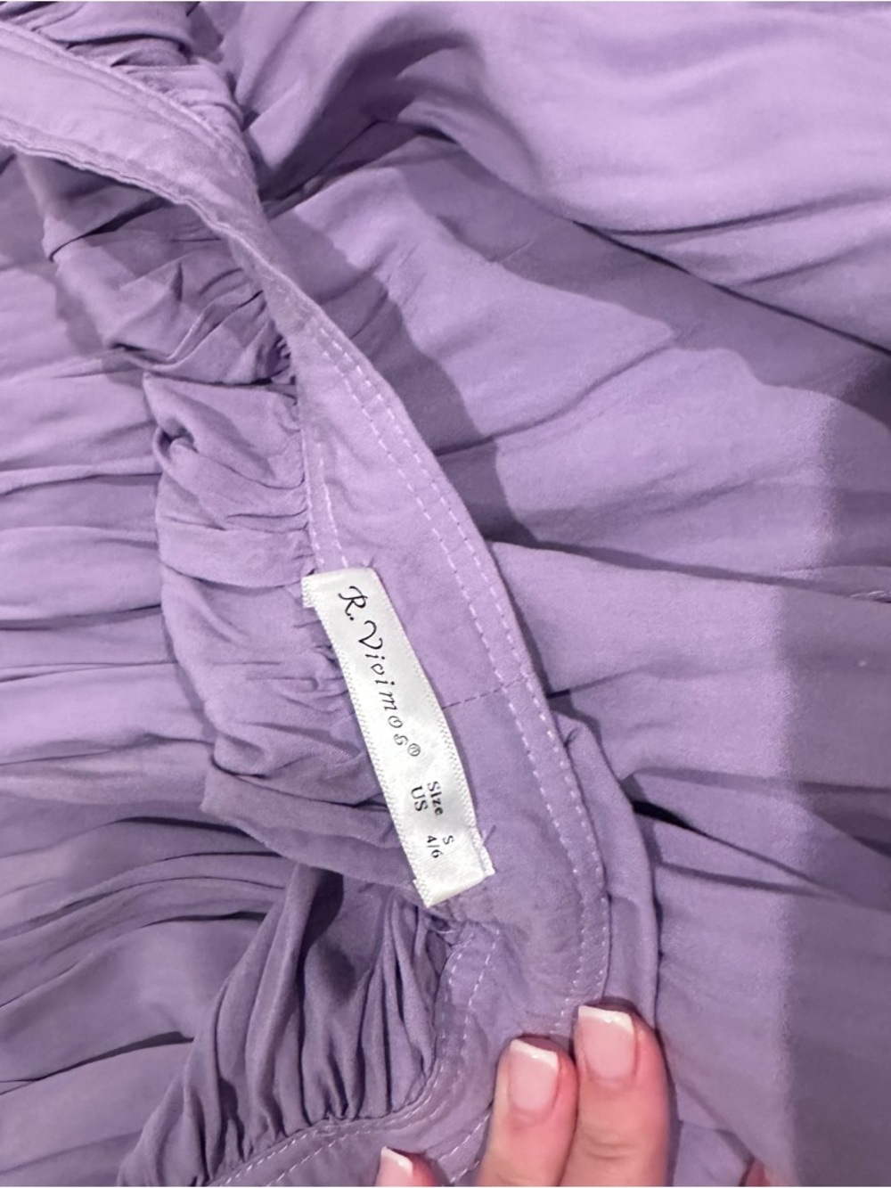 Purple Flowy Dress - Picture 7 of 8
